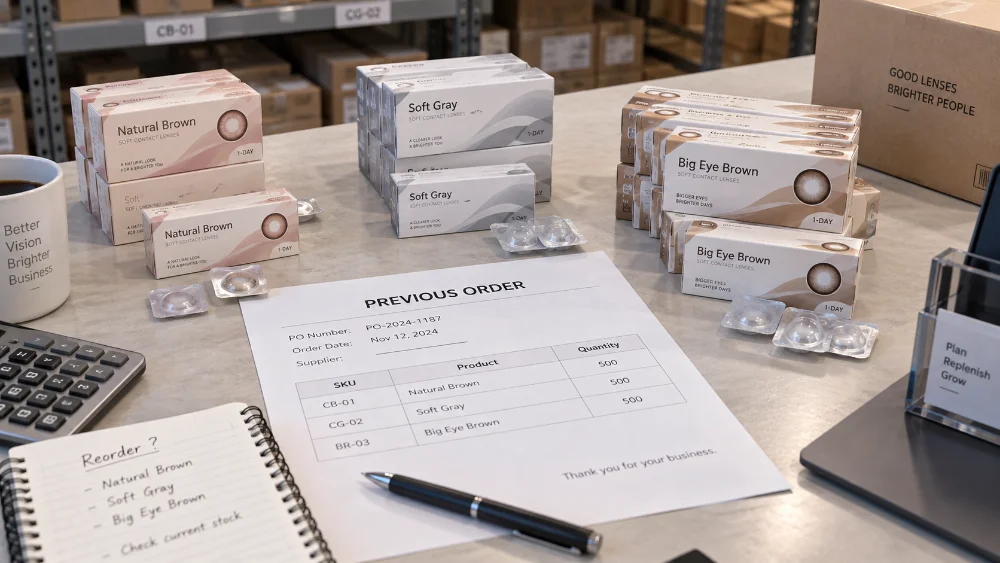 Contact Lens Inventory Reorder Workspace
