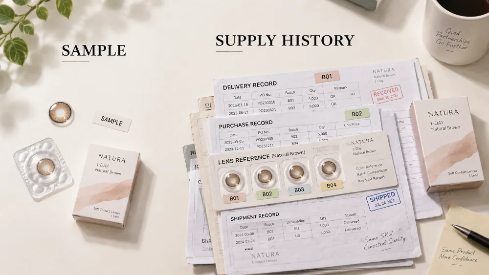 Sample And Supply History Flat Lay